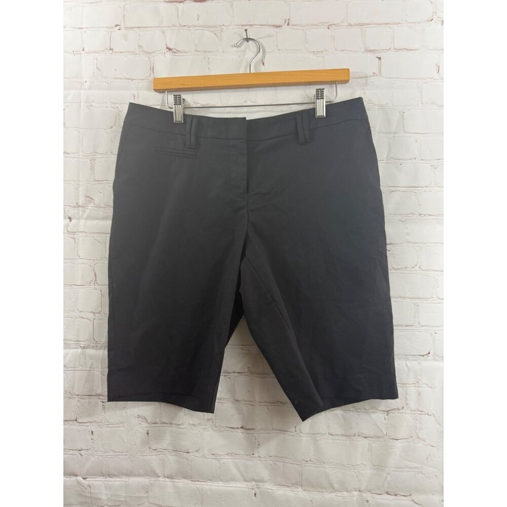 Apt. 9 Shorts Womens Size 10 Black Casual Bermuda Walking